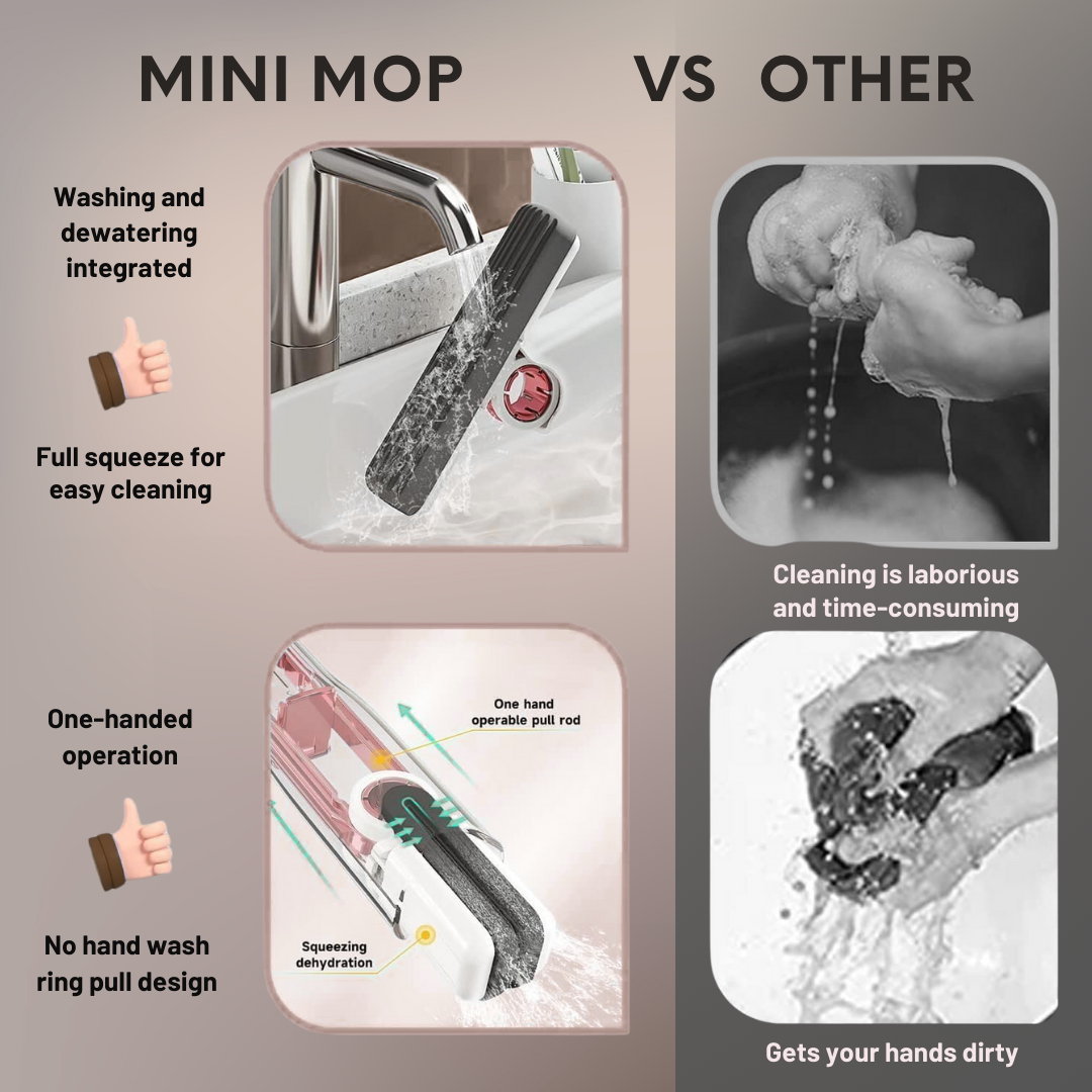 Portable Mini Hand Wash-Free Mopper