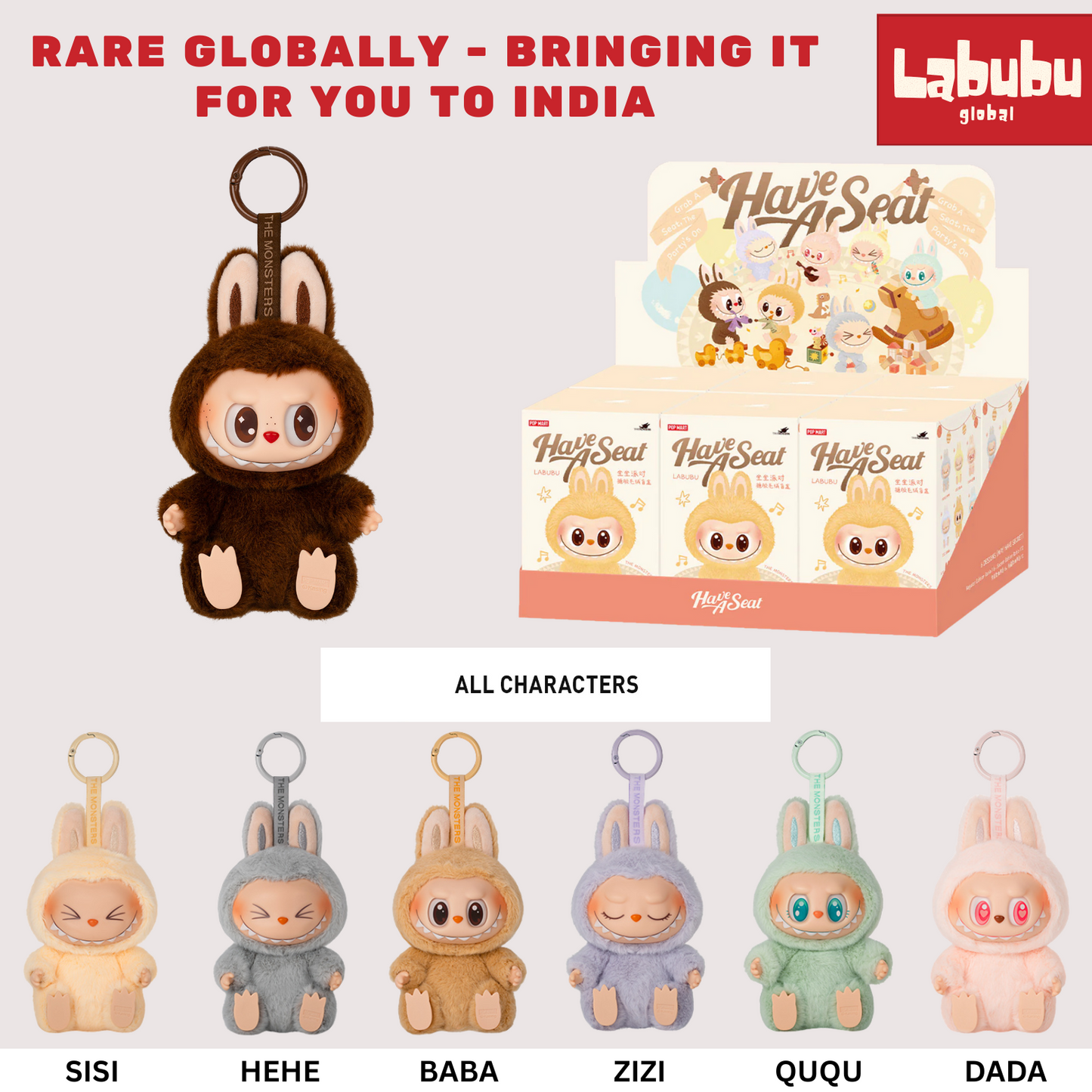 Labubu | The Monsters | Vinyl Plush | All Variants (From Asia to India)