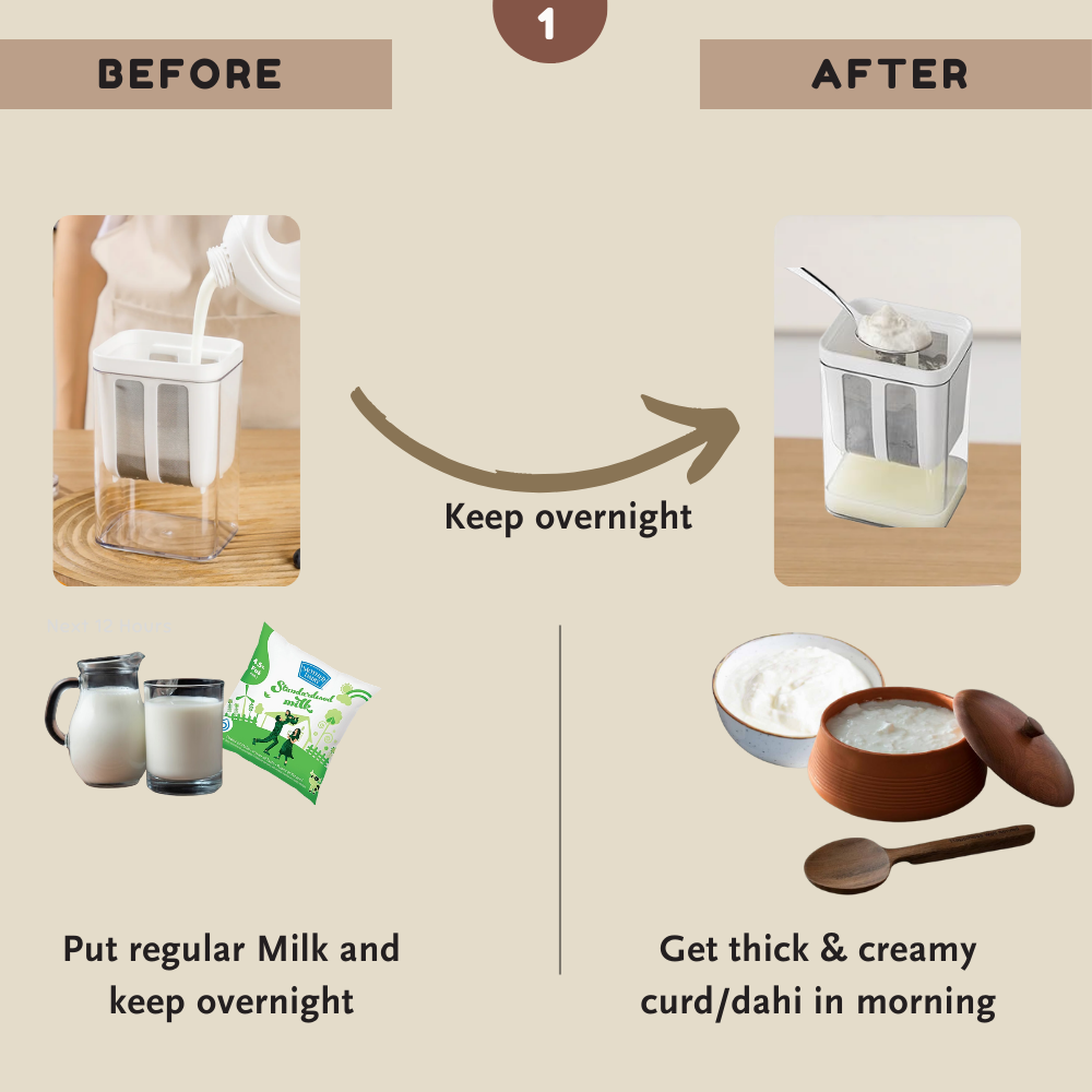Multifunctional Yogurt & Curd: Maker - Filter - Strainer (Fine mesh)