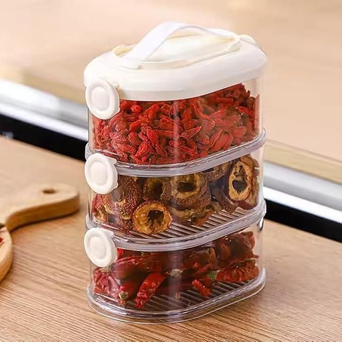 Aesthetic Storage box cum Lunch boxes - Pack of 4