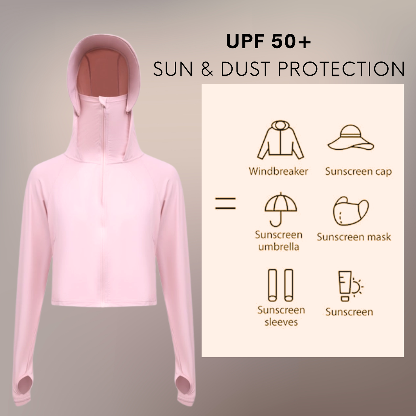 CORE EOLIN® - UV Jacket - UPF50 - Tanning & Sun Protection Jacket