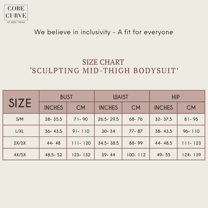 Mid-Thigh Bodysuit (Adjustable/Detachable Straps Bodyshaper)