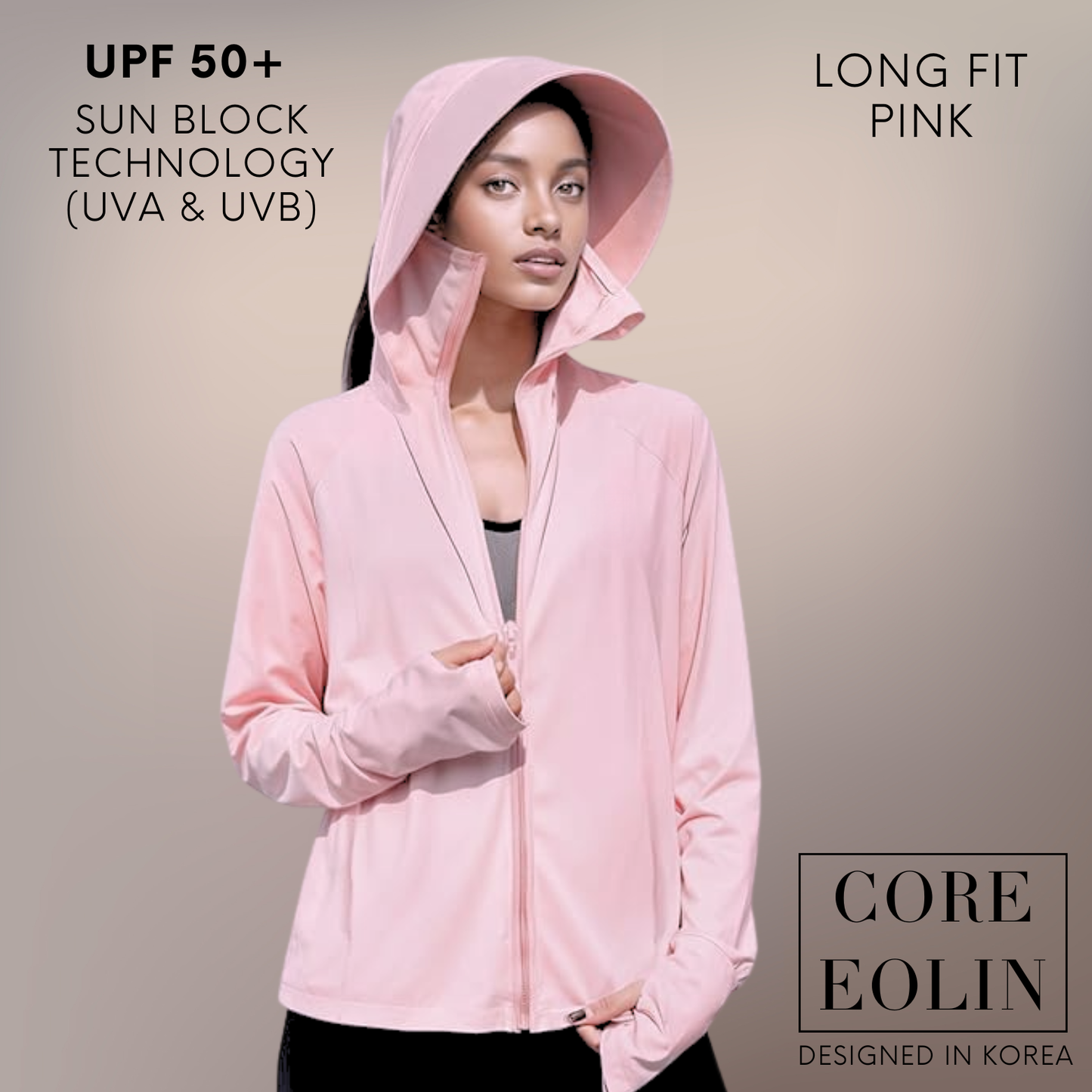 CORE EOLIN® - UV Jacket - UPF50 - Tanning & Sun Protection Jacket