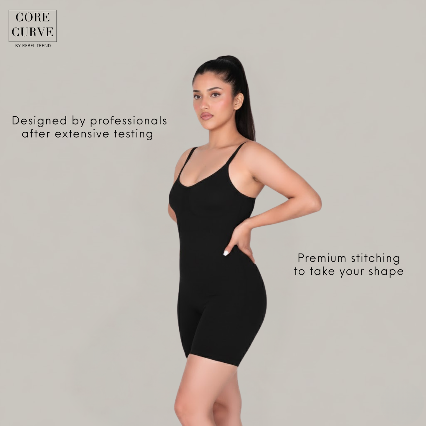 Mid-Thigh Bodysuit (Adjustable/Detachable Straps Bodyshaper)