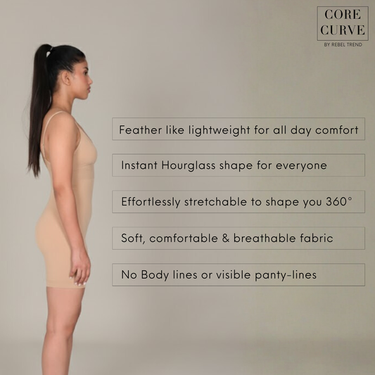 Mid-Thigh Bodysuit (Adjustable/Detachable Straps Bodyshaper)