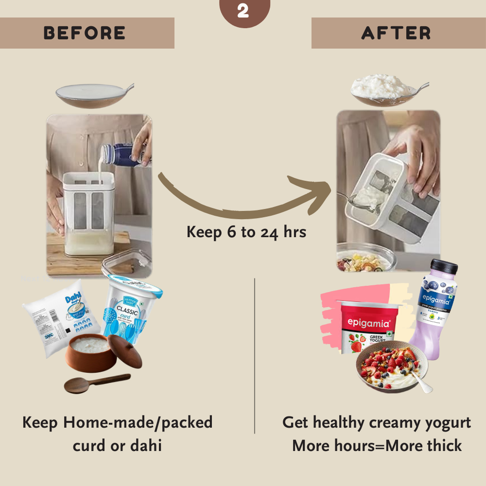 Multifunctional Yogurt & Curd: Maker - Filter - Strainer (Fine mesh)