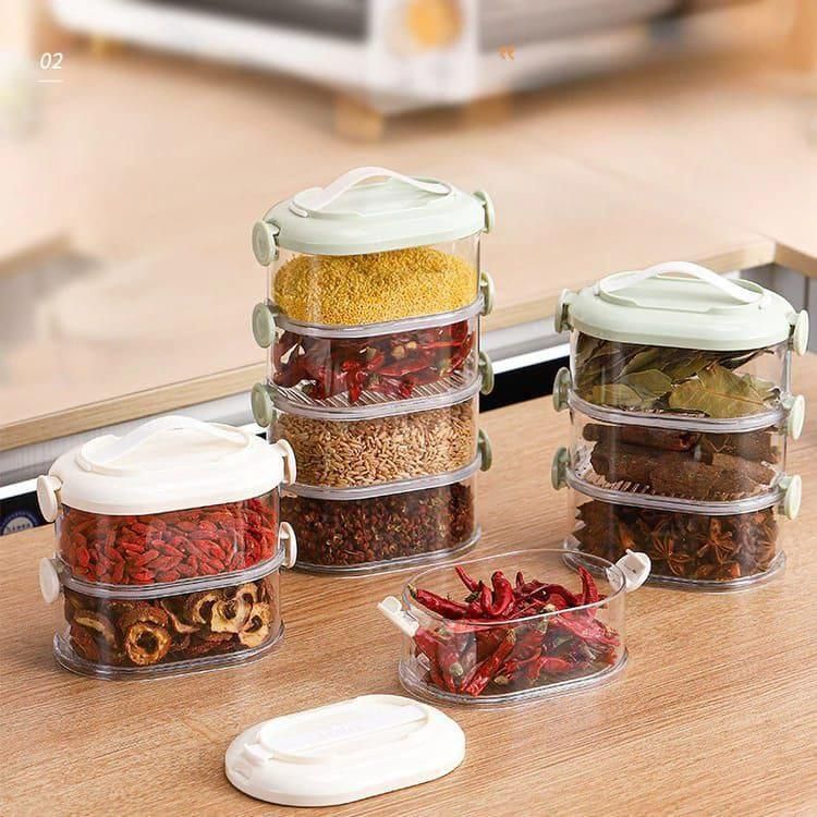 Aesthetic Storage box cum Lunch boxes - Pack of 4