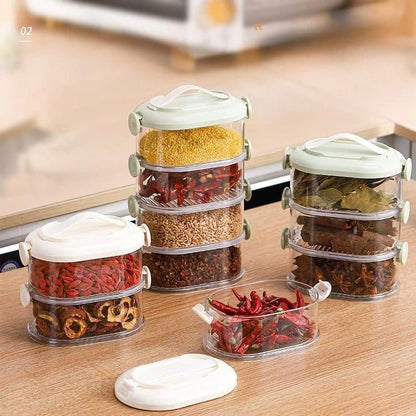 Aesthetic Storage box cum Lunch boxes - Pack of 4