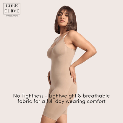 Mid-Thigh Bodysuit (Adjustable/Detachable Straps Bodyshaper)