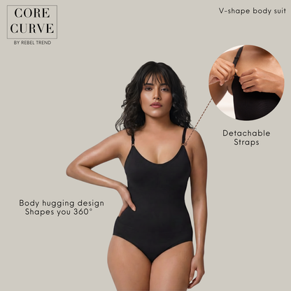 V-Shape Bodysuit (Adjustable/Detachable Straps Bodyshaper)