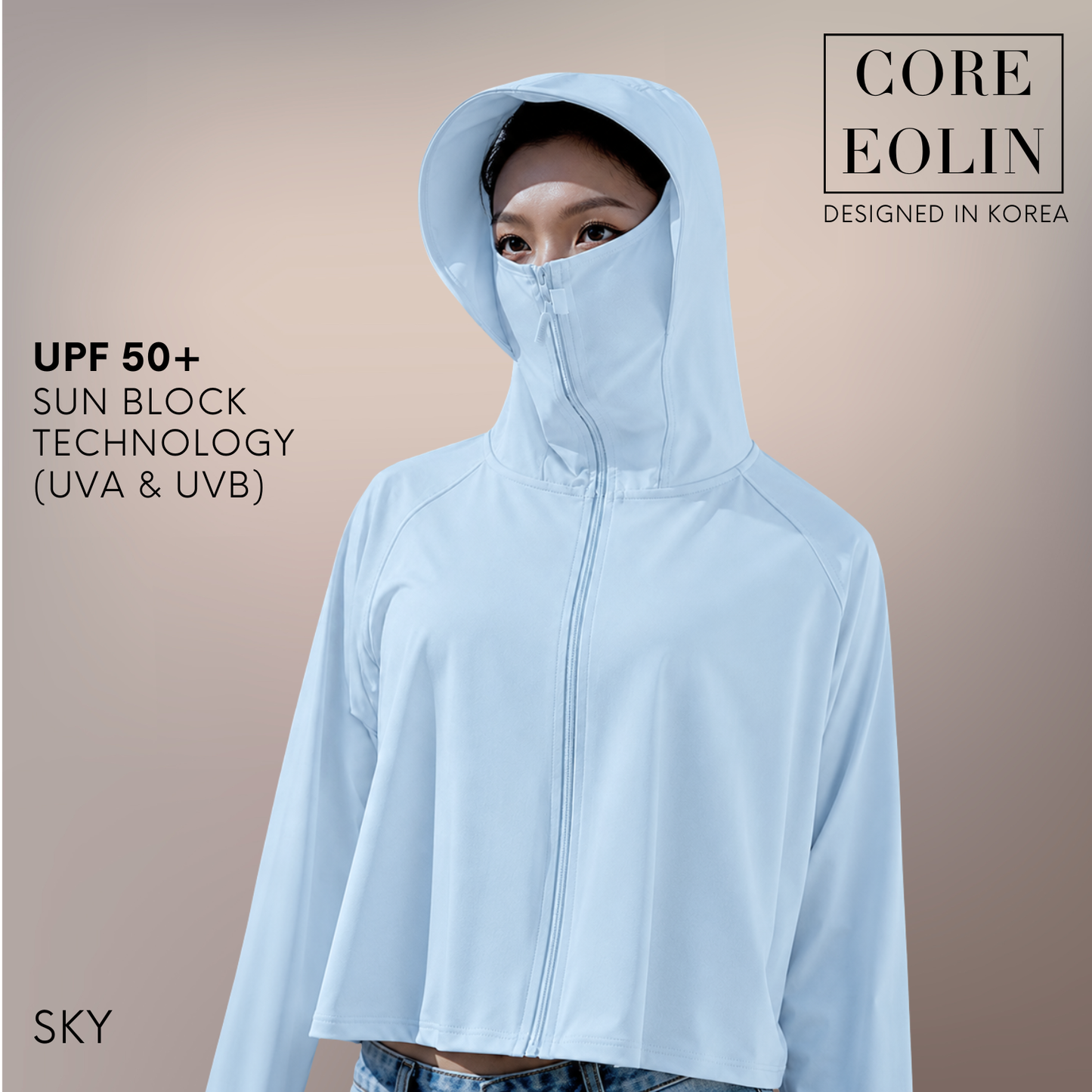 CORE EOLIN® - UV Jacket - UPF50 - Tanning & Sun Protection Jacket