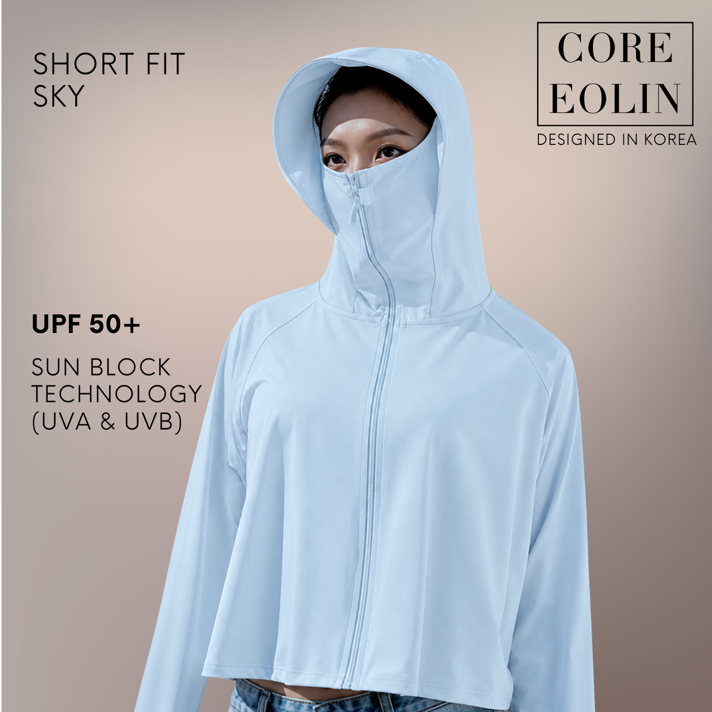 CORE EOLIN® - UV Jacket - UPF50 - Tanning & Sun Protection Jacket